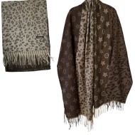 Зимен  Animal print и флорален десен 180см x 66см,240903-03