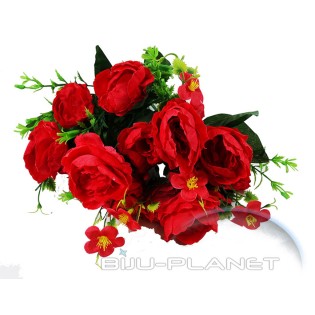 ИЗКУСТВЕНИ ЦВЕТЯ РОЗИ No1061 червени