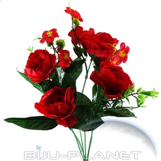 ИЗКУСТВЕНИ ЦВЕТЯ РОЗИ No1061 червени