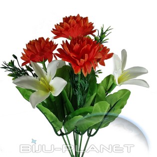 Изкуствени цветя ХРИЗАНТЕМИ No1069 оранж