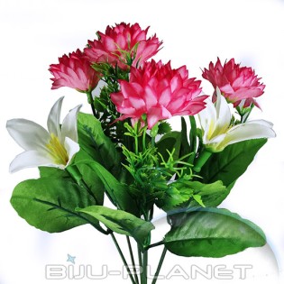 Изкуствени цветя ХРИЗАНТЕМИ No1069 розови