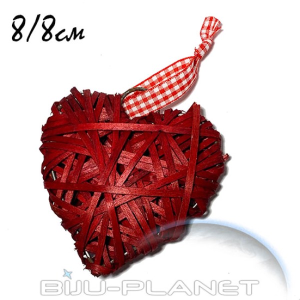 Сърце от естествени материали 8/8см 03